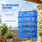 📢📢 50% OFF🌿 Foldable Food Drying Net – Breathable Hanging Mesh Cage with Insect Protection