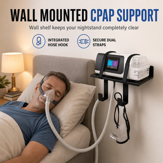 📢📢50% OFF !! ⏰ Wall-Mounted CPAP Hose Holder & Mask Organiser – Keep Tubing Tidy & Within Reach, Compatible With Many CPAP Setups 🩺