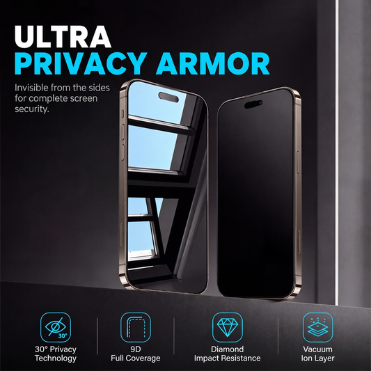 📢📢50% OFF !! ⏰Privacy Tempered Glass Screen Protector – Automatic Dust Removal & Anti-Peep Protection ✨