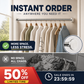 📢📢50% OFF !! ⏰Adjustable No‑Drill Tension Rod, 70‑100cm Spring Tension Clothes Hanging Rod, No‑Damage Non‑Slip Closet Curtain Rod, Max 15KG Load for Wardrobe, Bathroom